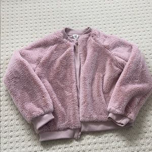 LIGHT PINK FLUFFY JACKET